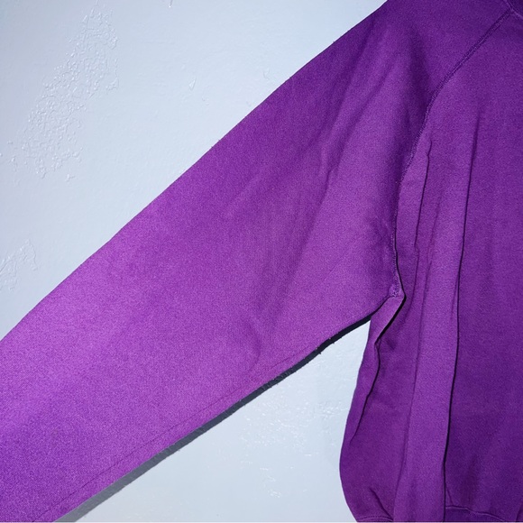 Tultex Vintage 1990s Purple Crewneck Sweater Size Extra Large - Picture 4 of 5